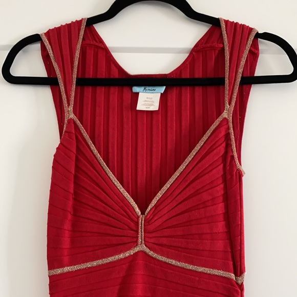 Marciano red bandage sweater dress, medium - Picture 3 of 5